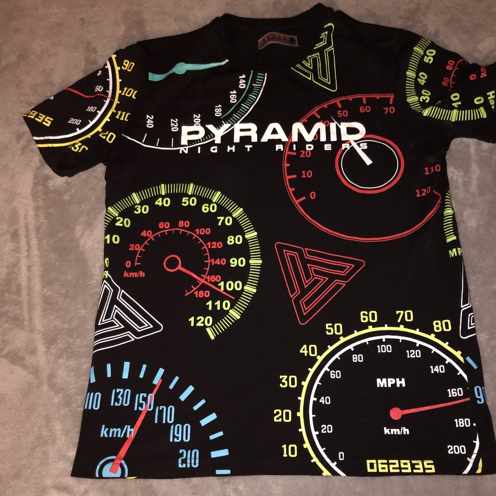 Pyramid night riders tee